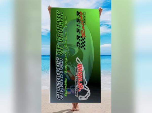 DREIER-RACING  Badetuch Automotodrom Grobnik 190cm x 90cm